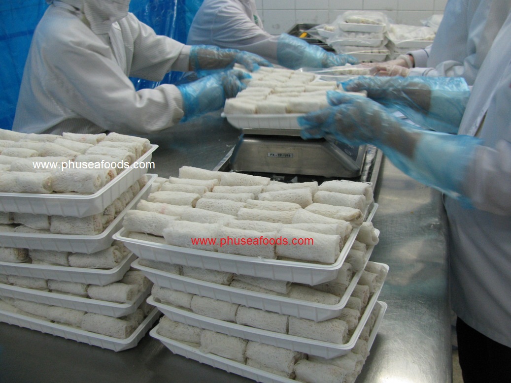 Springroll Rice Net Shrimp & Crab_1kg/tray on production
