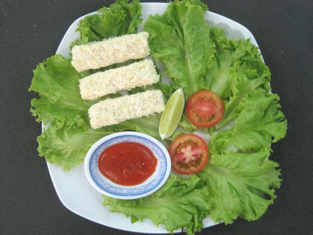 Breaded Finger Cut Pangasius Fish Fillets