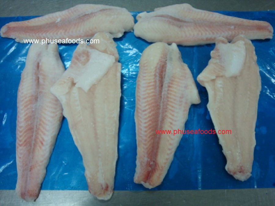 IQF Untrimmed Fat-Off Pangasius hypophthalmus Fillets