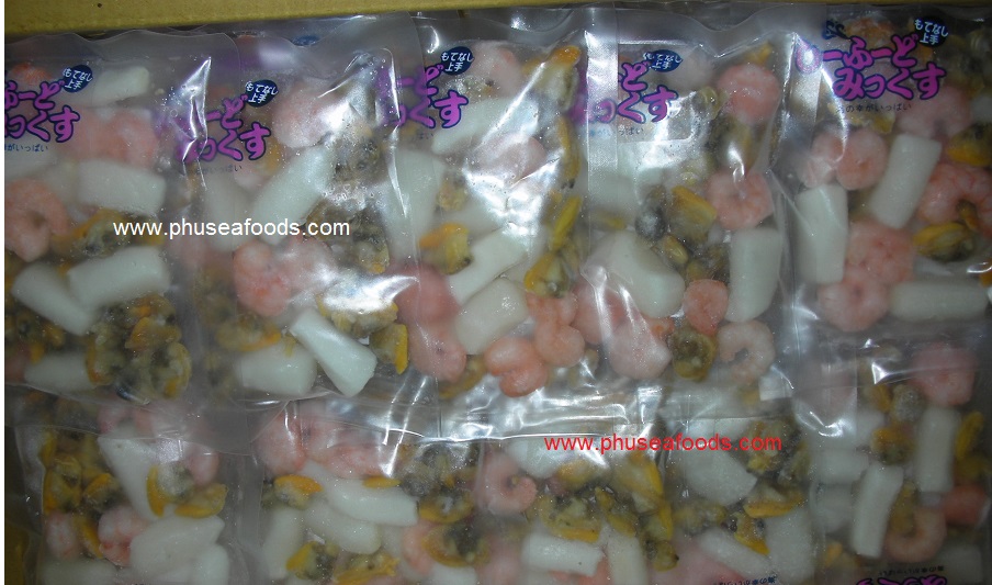 Seafood-mixed_Shrimp-Squid & Yellow Clam