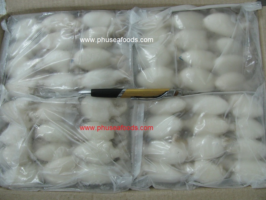 Semi-block Frozen Whole Cleaned Cuttlefish to Korea market