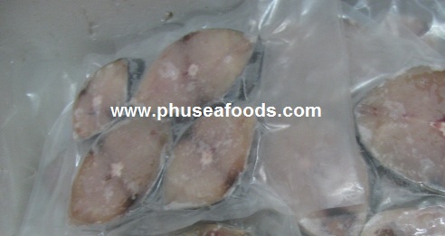 IQF Spanish Mackerel Steak in vacuum pack