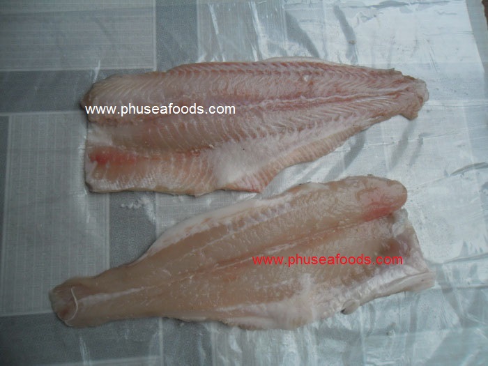 RAW Semi-trimmed (Red meat-OFF & All-IN) Pangasius fillets_Before soaking