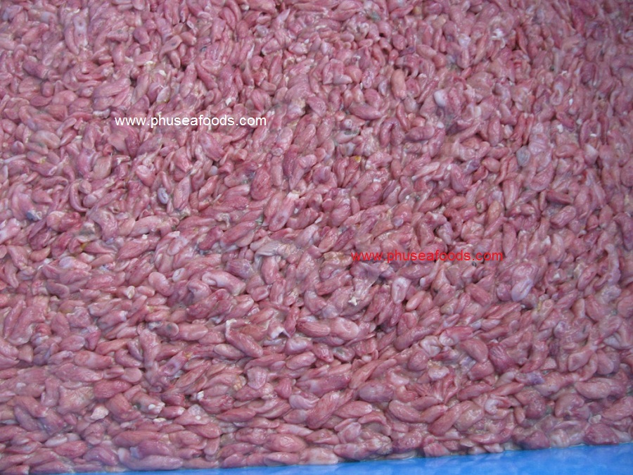 Raw Pangasius hypophthalmus Stomach